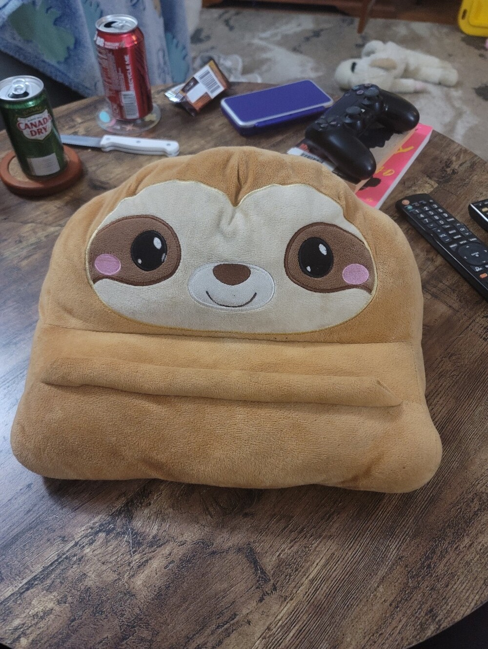 Plush Sloth Tablet Pillow